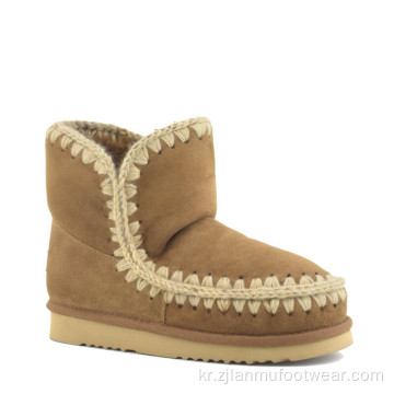 Moueskimo Hand-Stiching Sheepskin Boots 패션 따뜻한 부츠